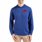 Buffalo Bills Cutter & Buck Coastline Epic Comfort Eco Recycled Long Sleeve Hoodie T-Shirt Blue | NFL