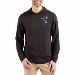 Indianapolis Colts Cutter & Buck Coastline Epic Comfort Eco Recycled Long Sleeve Hoodie T-Shirt Black | NFL