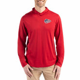 Kansas City Chiefs Cutter & Buck Americana Coastline Epic Comfort Eco Recycled Long Sleeve Hoodie T-Shirt Red | NFL