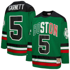 Kevin Garnett Boston Celtics Unisex Maxxed Out Fashion Hockey Jersey Kelly Green - NBA
