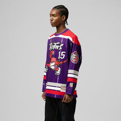 Vince Carter Toronto Raptors Unisex Maxxed Out Fashion Hockey Jersey Purple - NBA
