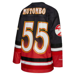 Dikembe Mutombo Atlanta Hawks Unisex Maxxed Out Fashion Hockey Jersey Red - NBA