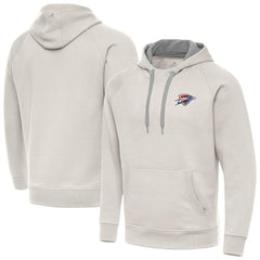 Oklahoma City Thunder Antigua Victory Pullover Hoodie Cream - NBA