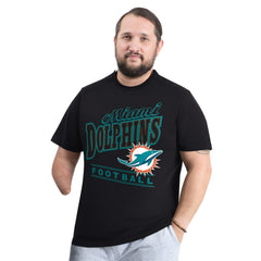 Miami Dolphins G-III Sports by Carl Banks Adaptive Headliner Graphic T-Shirt Black | NFL