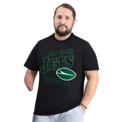 New York Jets G-III Sports by Carl Banks Adaptive Headliner Graphic T-Shirt Black | NFL