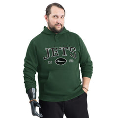 New York Jets G-III Sports by Carl Banks Adaptive Team Spirit Graphic Fleece Pullover Hoodie Green | NFL
