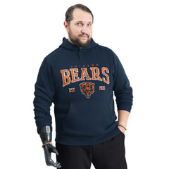 Chicago Bears G-III Sports by Carl Banks Adaptive Team Spirit Graphic Fleece Pullover Hoodie Navy | NFL