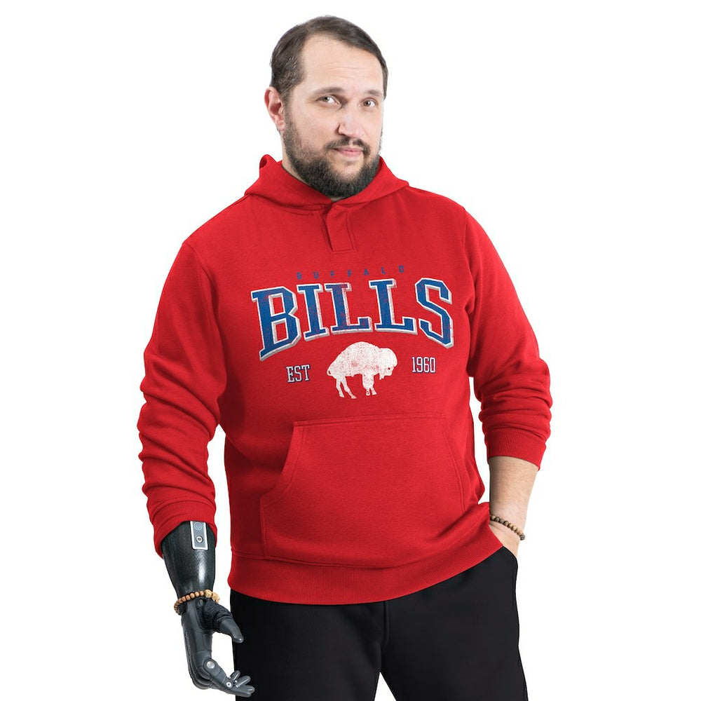 Buffalo Bills G-III Sports by Carl Banks Adaptive Team Spirit Graphic Fleece Pullover Hoodie Red | NFL