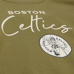 Boston Celtics Women's Lightweight Script Sweatshirt Olive - NBA