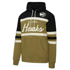 Atlanta Hawks Double Clutch Head Coach Hoodie Olive/Black - NBA