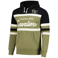 Cleveland Cavaliers Double Clutch Head Coach Hoodie Olive/Black - NBA