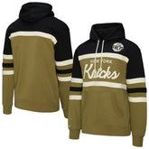 New York Knicks Double Clutch Head Coach Hoodie Olive/Black - NBA