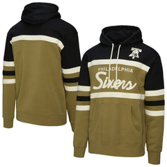 Philadelphia 76ers Double Clutch Head Coach Hoodie Olive - NBA