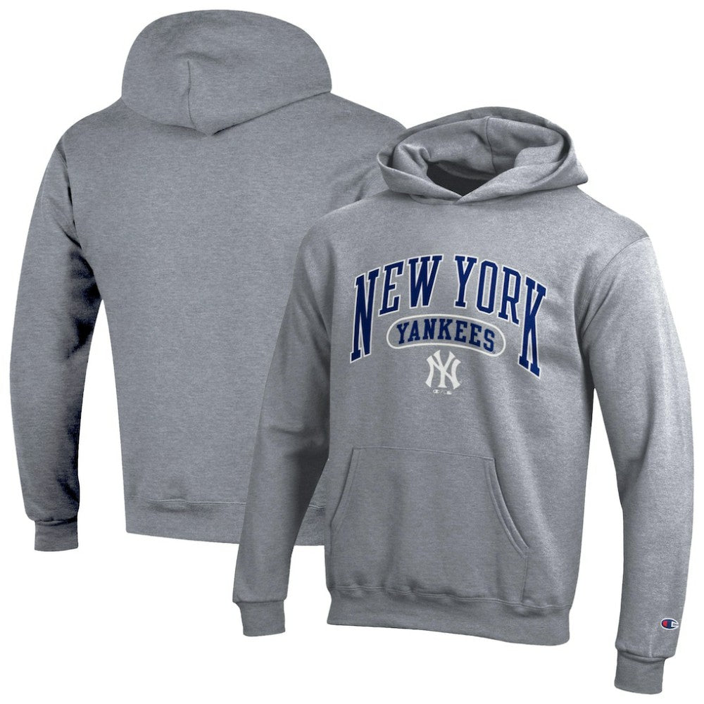 New York Yankees Champion Youth Powerblend Fleece Hoodie - MLB