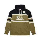 Buffalo Bills Vintage Logo Head Coach Hoodie Olive | Mitchell & Ness