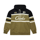 Kansas City Chiefs Vintage Logo Head Coach Hoodie Olive | Mitchell & Ness
