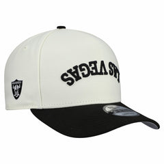 Las Vegas Raiders New Era Upside Down 9FIFTY A-Frame Snapback Hat Cream | NFL
