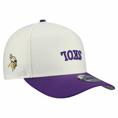 Minnesota Vikings New Era Upside Down 9FIFTY A-Frame Snapback Hat Cream | NFL
