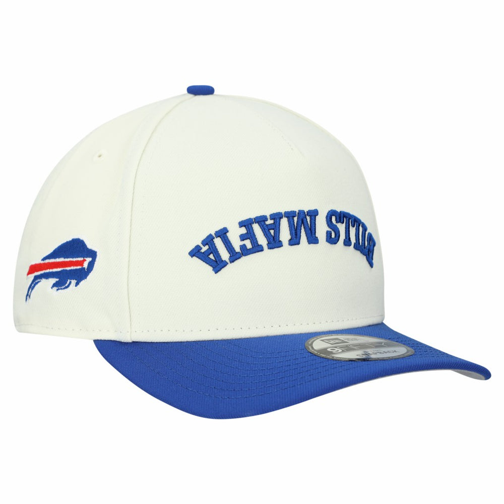 Buffalo Bills New Era Upside Down 9FIFTY A-Frame Snapback Hat Cream | NFL