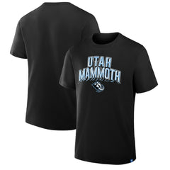 Utah Mammoth Profile Male Adult Big & Tall Short Sleeve T-Shirt - Black - NHL