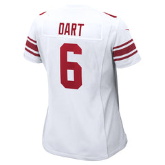 Jaxson Dart New York Giants Women's Game Jersey White | Nike for Sale