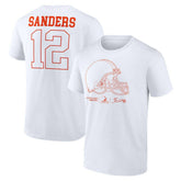 Shedeur Sanders Cleveland Browns Outline Player T-Shirt White | NFL