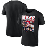 Drake Maye New England Patriots Notorious T-Shirt Black | NFL