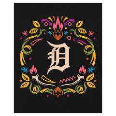 Detroit Tigers New Era Women's Día de los Muertos V-Neck T-Shirt - MLB