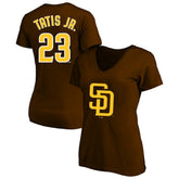 Fernando Tatis Jr. San Diego Padres Profile Women's Plus Size Name & Number V-Neck T-Shirt - MLB