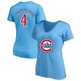 Pete Crow-Armstrong Chicago Cubs Profile Women's Plus Size Name & Number V-Neck T-Shirt - MLB