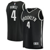 Drake Powell Brooklyn Nets Youth Fast Break Replica Jersey Black Icon Edition - NBA