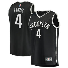 Drake Powell Brooklyn Nets Youth Fast Break Replica Jersey Black Icon Edition - NBA