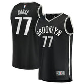 Ben Saraf Brooklyn Nets Fast Break Replica Jersey Black Icon Edition - NBA