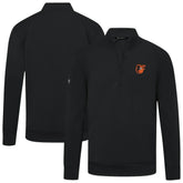 Baltimore Orioles Levelwear Upright Insignia Tri-Blend Quarter-Zip Pullover - MLB