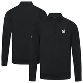 New York Yankees Levelwear Upright Insignia Tri-Blend Quarter-Zip Pullover - MLB
