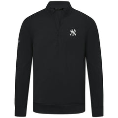 New York Yankees Levelwear Upright Insignia Tri-Blend Quarter-Zip Pullover - MLB