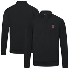 Los Angeles Angels Levelwear Upright Insignia Tri-Blend Quarter-Zip Pullover - MLB