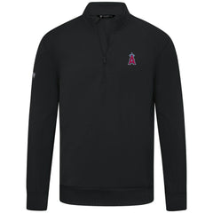 Los Angeles Angels Levelwear Upright Insignia Tri-Blend Quarter-Zip Pullover - MLB