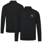 Kansas City Royals Levelwear Upright Insignia Tri-Blend Quarter-Zip Pullover - MLB