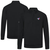 Toronto Blue Jays Levelwear Upright Insignia Tri-Blend Quarter-Zip Pullover - MLB