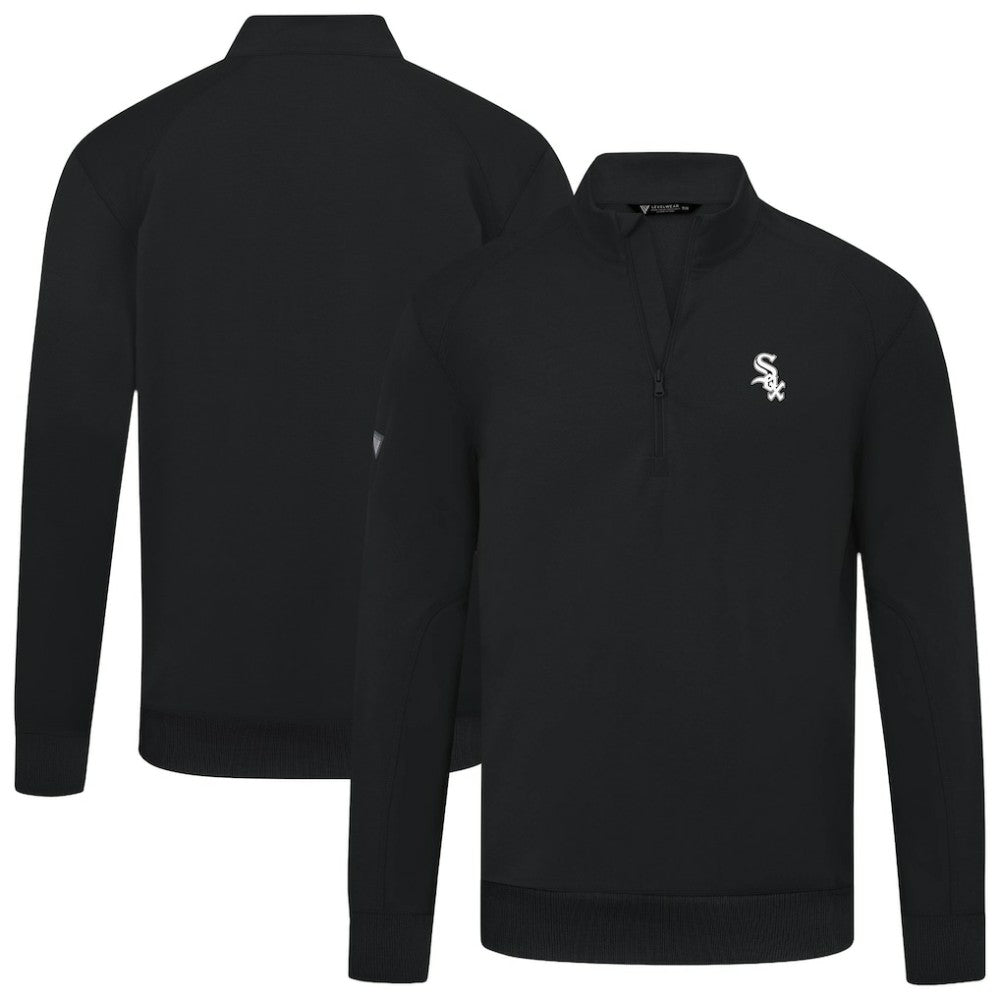 Chicago White Sox Levelwear Upright Insignia Tri-Blend Quarter-Zip Pullover - MLB