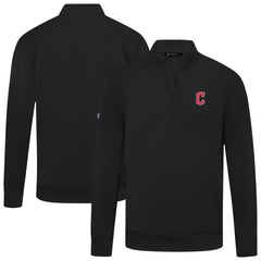 Cleveland Guardians Levelwear Upright Insignia Tri-Blend Quarter-Zip Pullover - MLB