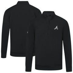 Atlanta Braves Levelwear Upright Insignia Tri-Blend Quarter-Zip Pullover - MLB