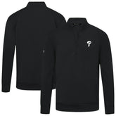 Philadelphia Phillies Levelwear Upright Insignia Tri-Blend Quarter-Zip Pullover - MLB