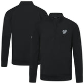 Washington Nationals Levelwear Upright Insignia Tri-Blend Quarter-Zip Pullover - MLB