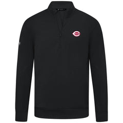 Cincinnati Reds Levelwear Upright Insignia Tri-Blend Quarter-Zip Pullover - MLB