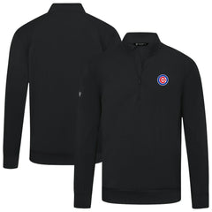 Chicago Cubs Levelwear Upright Insignia Tri-Blend Quarter-Zip Pullover - MLB