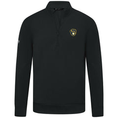 Milwaukee Brewers Levelwear Upright Insignia Tri-Blend Quarter-Zip Pullover - MLB