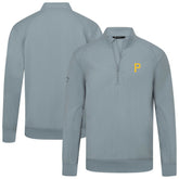 Pittsburgh Pirates Levelwear Upright Insignia Tri-Blend Quarter-Zip Pullover - MLB