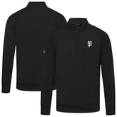San Francisco Giants Levelwear Upright Insignia Tri-Blend Quarter-Zip Pullover - MLB